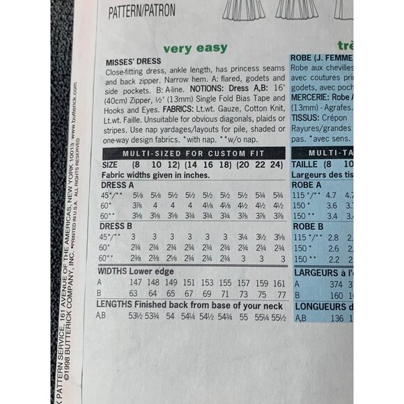 Butterick Misses Dress Sewing Pattern sz 8-12 5532 - uncut - Picture 6 of 11